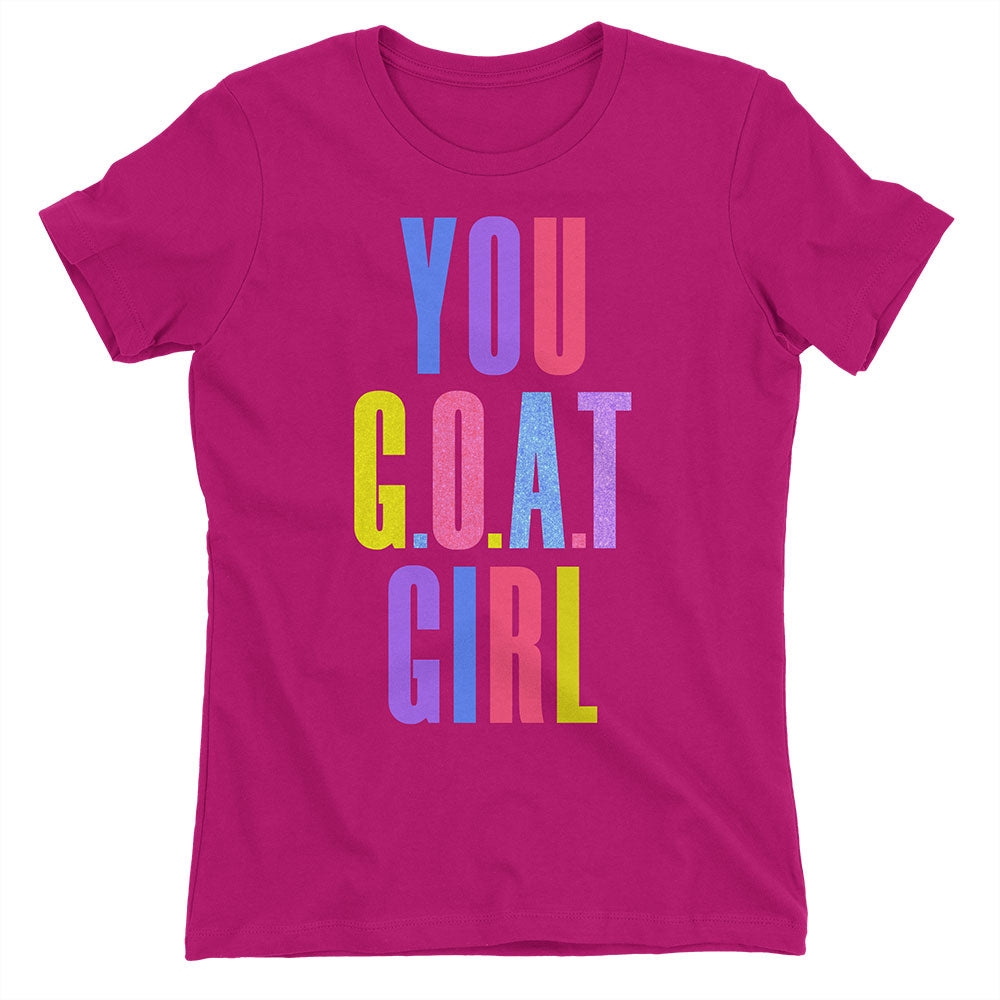 Gold Over America You GOAT Girl Junior's Tee